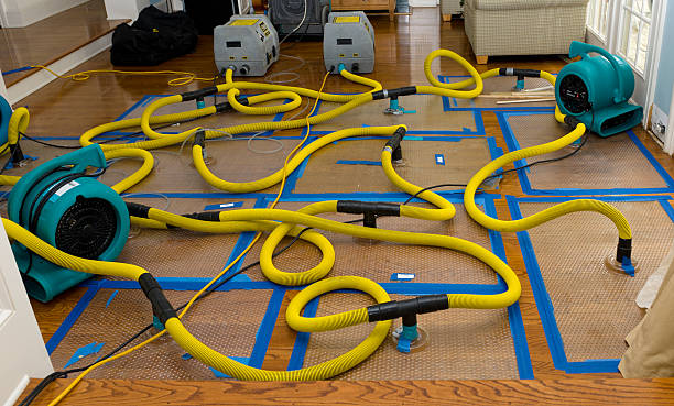 Professional Basement Flood Cleanup technician working in Waterford Works, NJ